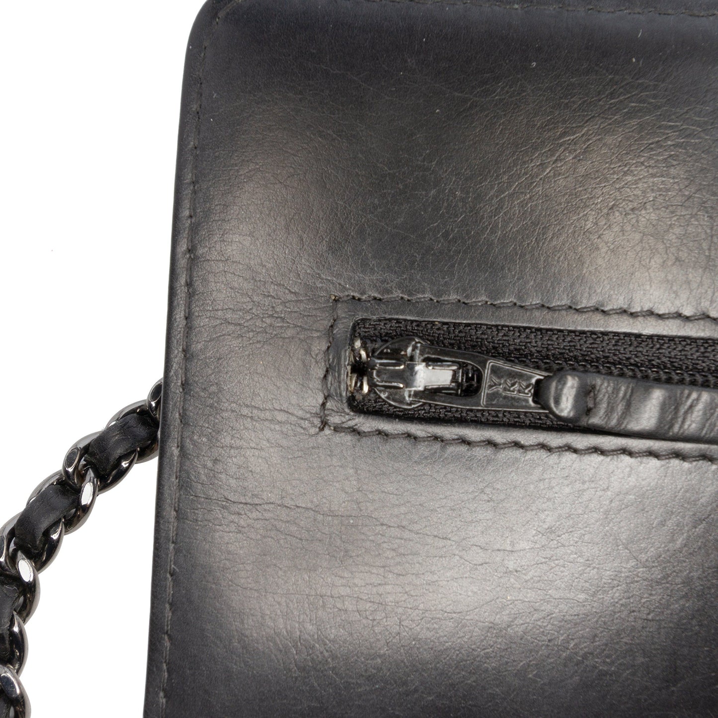 Chanel Chevron Lambskin Boy Wallet on Chain