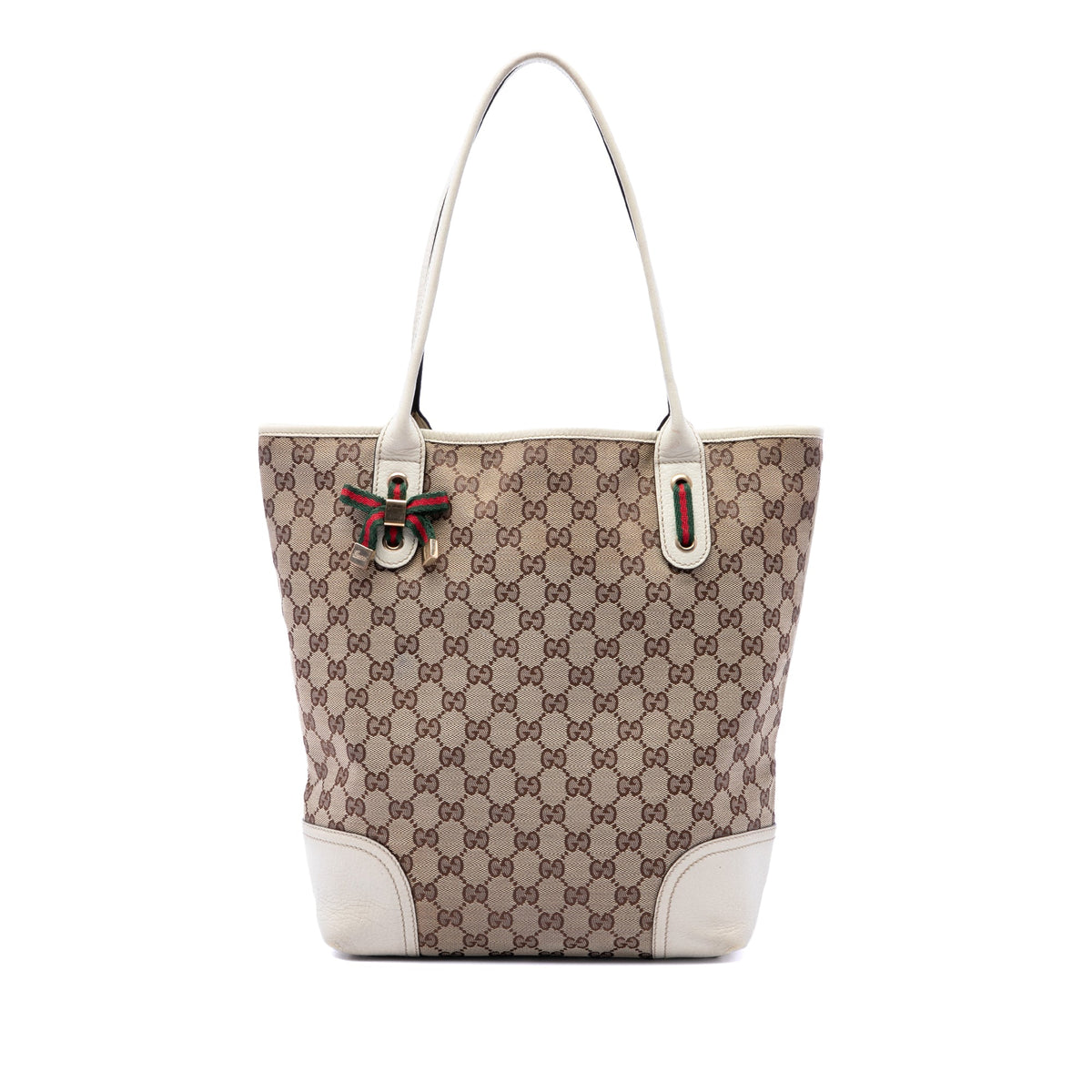 Gucci GG Canvas Princy Tote — Beige