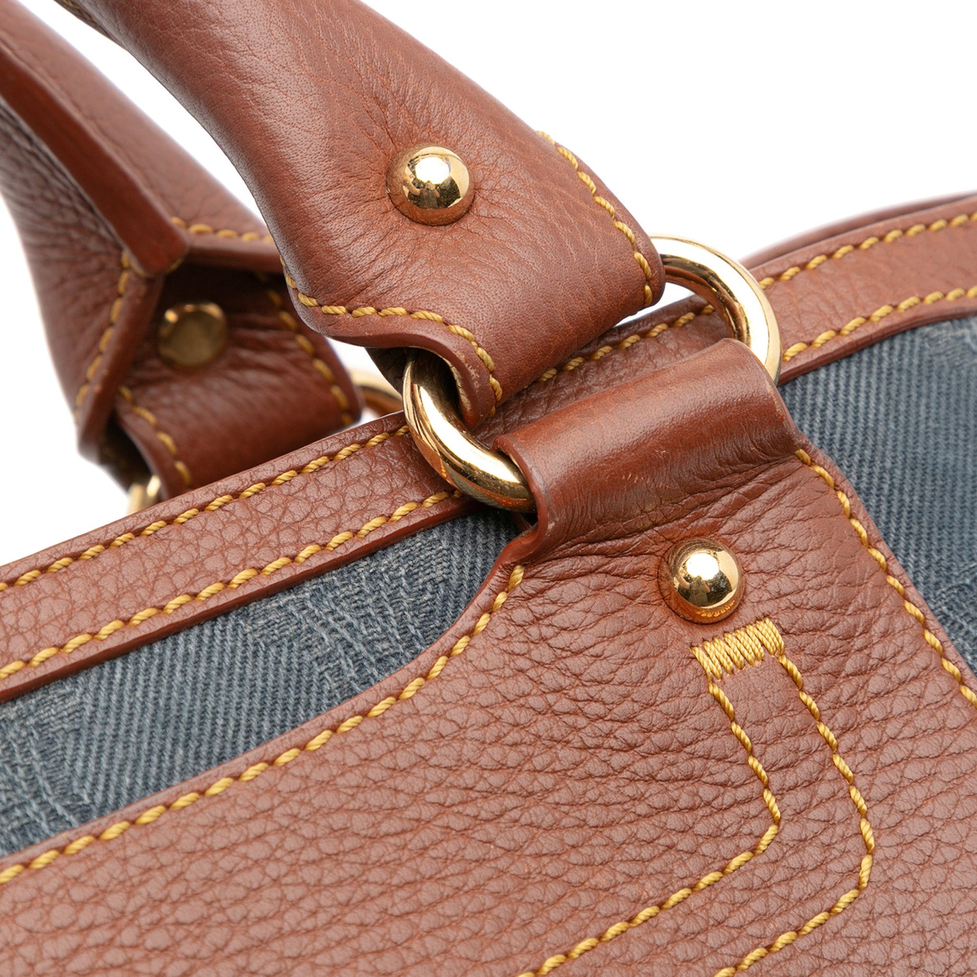 Celine Macadam Denim Boogie Handbag