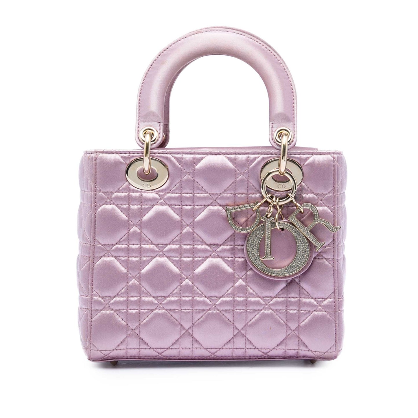 Dior Small Satin Cannage Swarovski Lady Dior