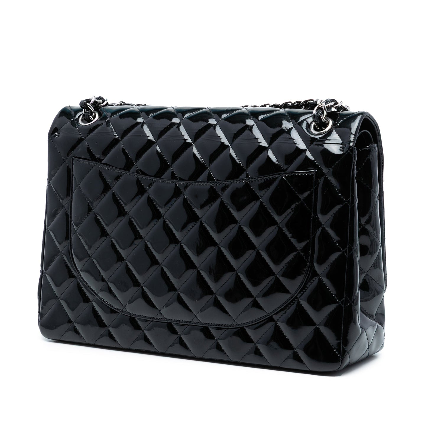 Chanel Maxi Classic Patent Double Flap
