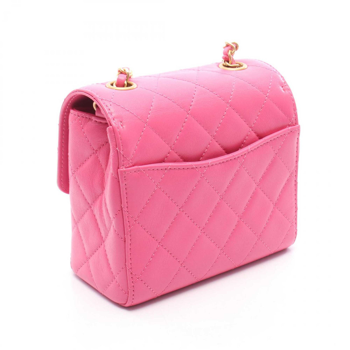 Chanel Mini Square Quilted Goatskin Flap