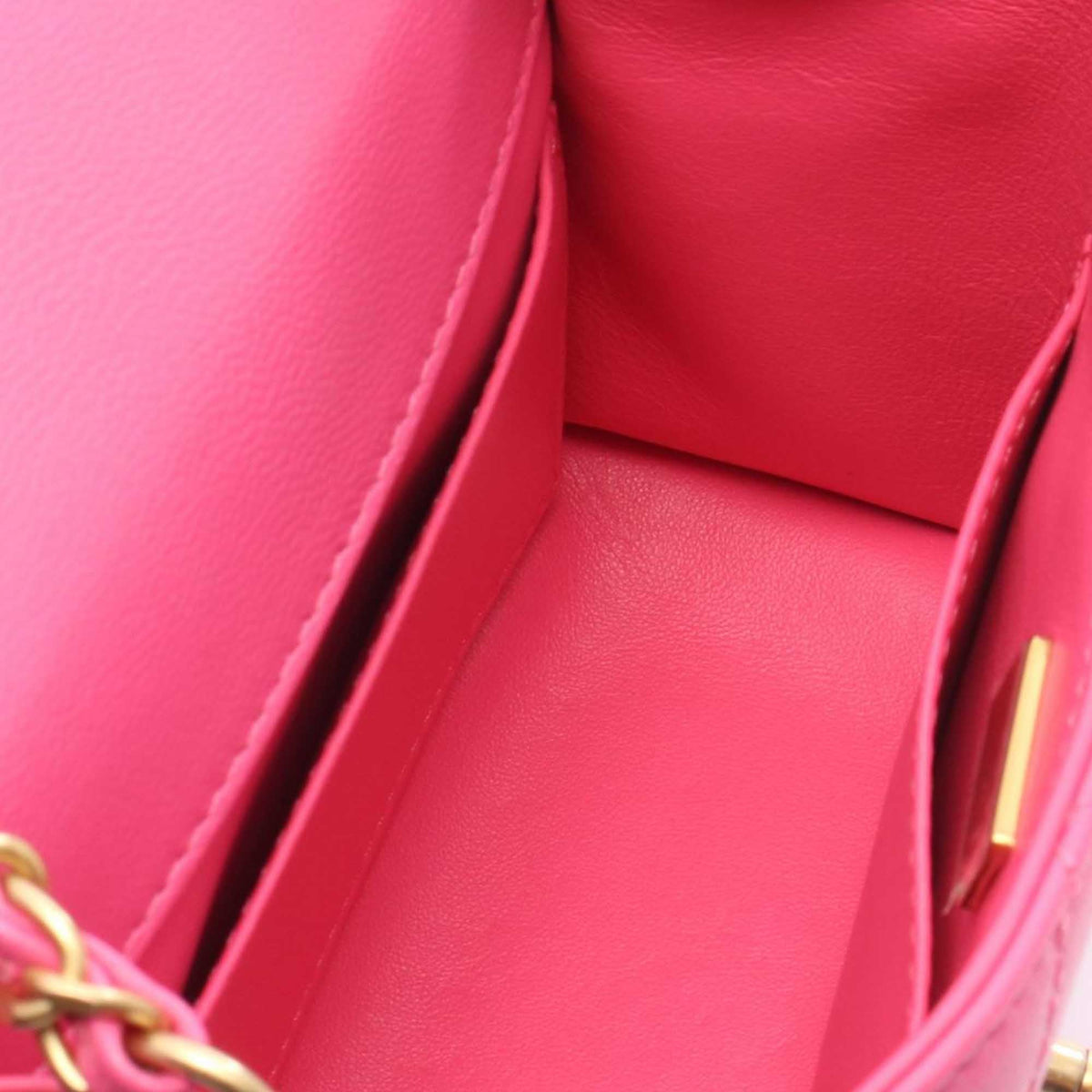 Chanel Mini Square Quilted Goatskin Flap