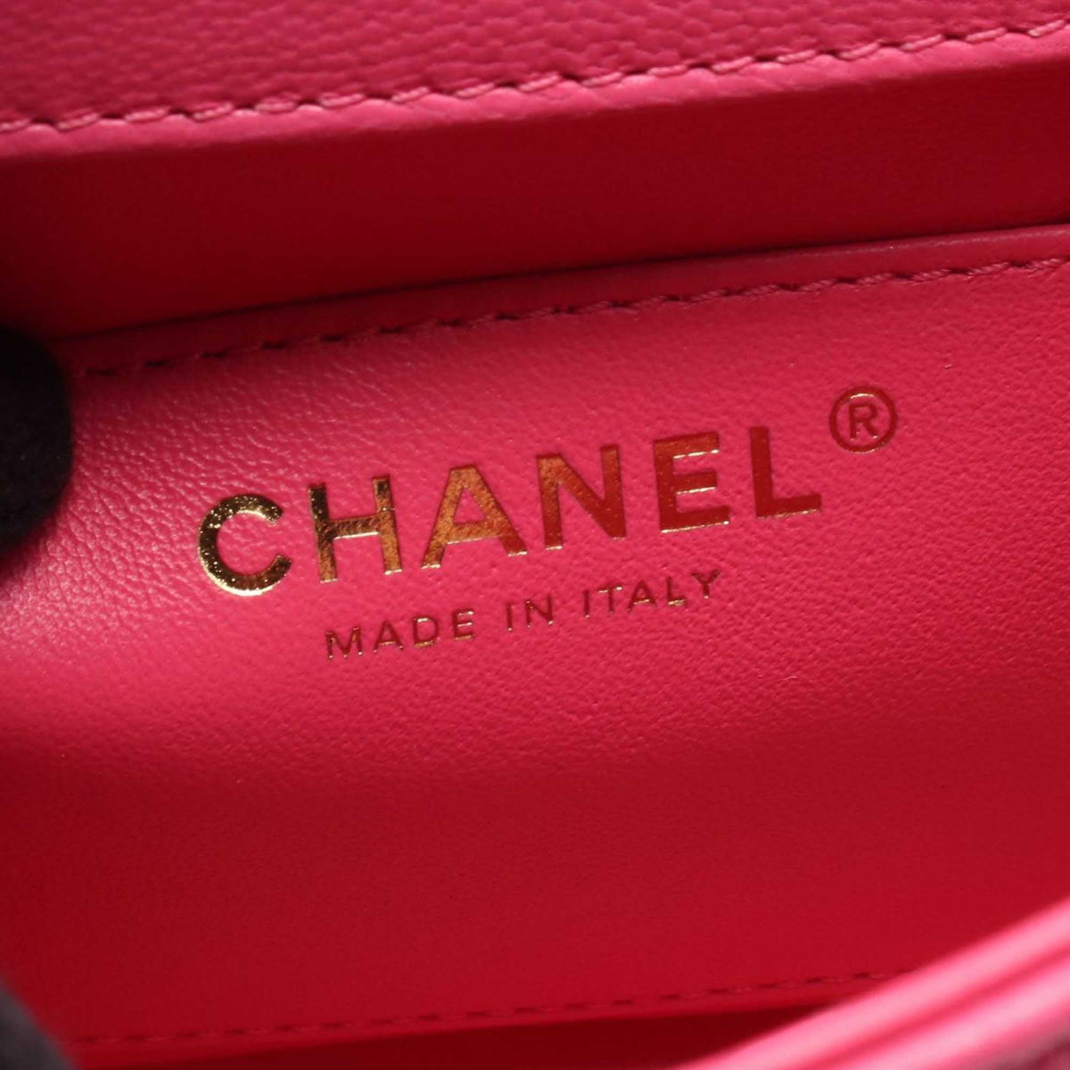 Chanel Mini Square Quilted Goatskin Flap