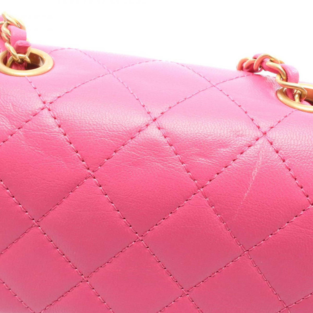 Chanel Mini Square Quilted Goatskin Flap