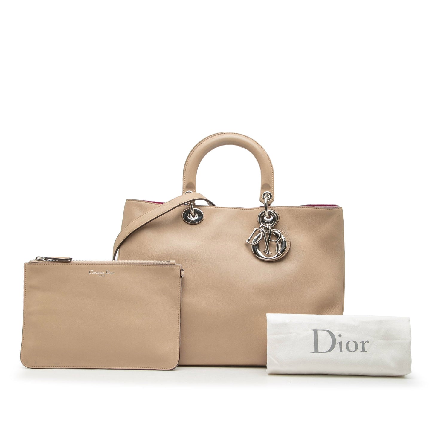 Large Leather Diorissimo Satchel