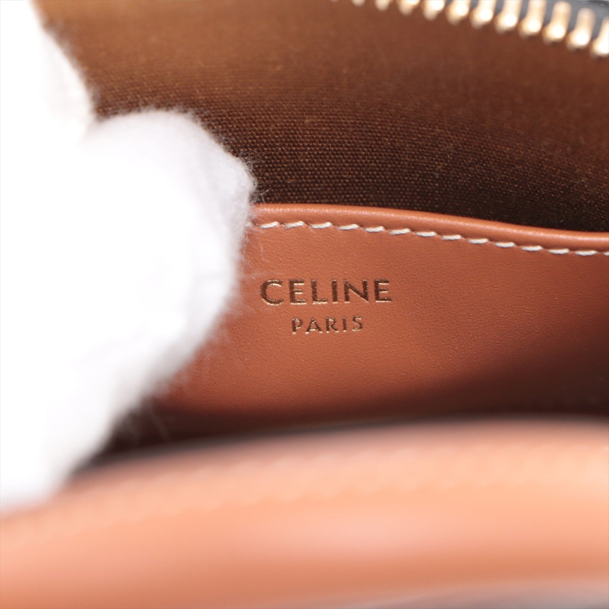 Celine Triomphe Coated Canvas Dome Satchel