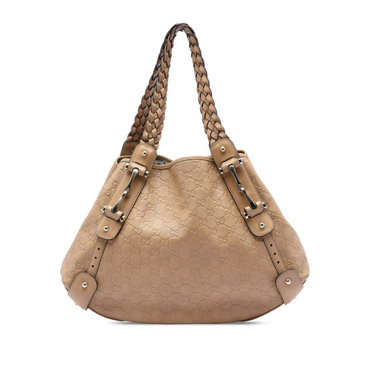 Gucci Guccissima Horsebit Pelham Shoulder Bag