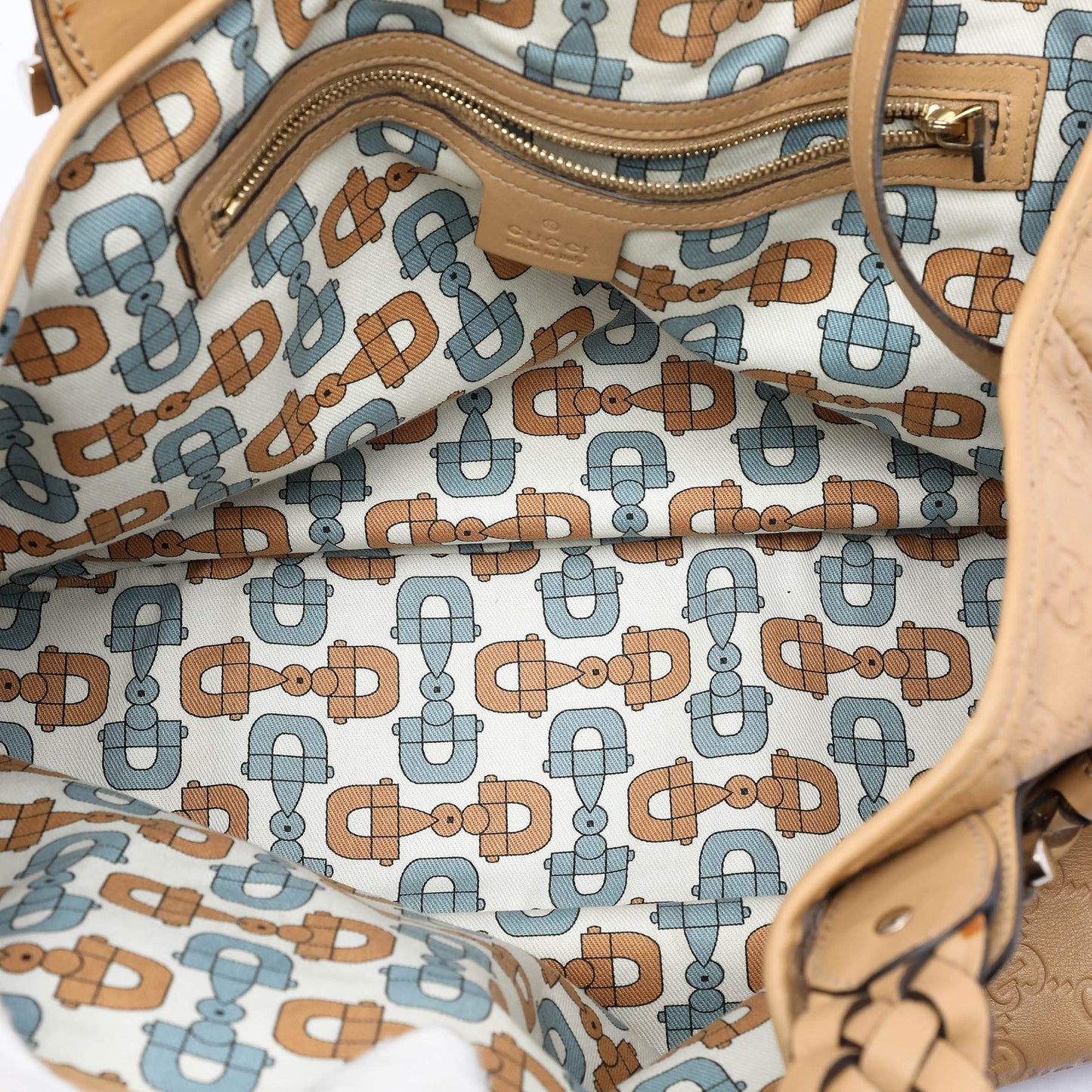 Gucci Guccissima Horsebit Pelham Shoulder Bag