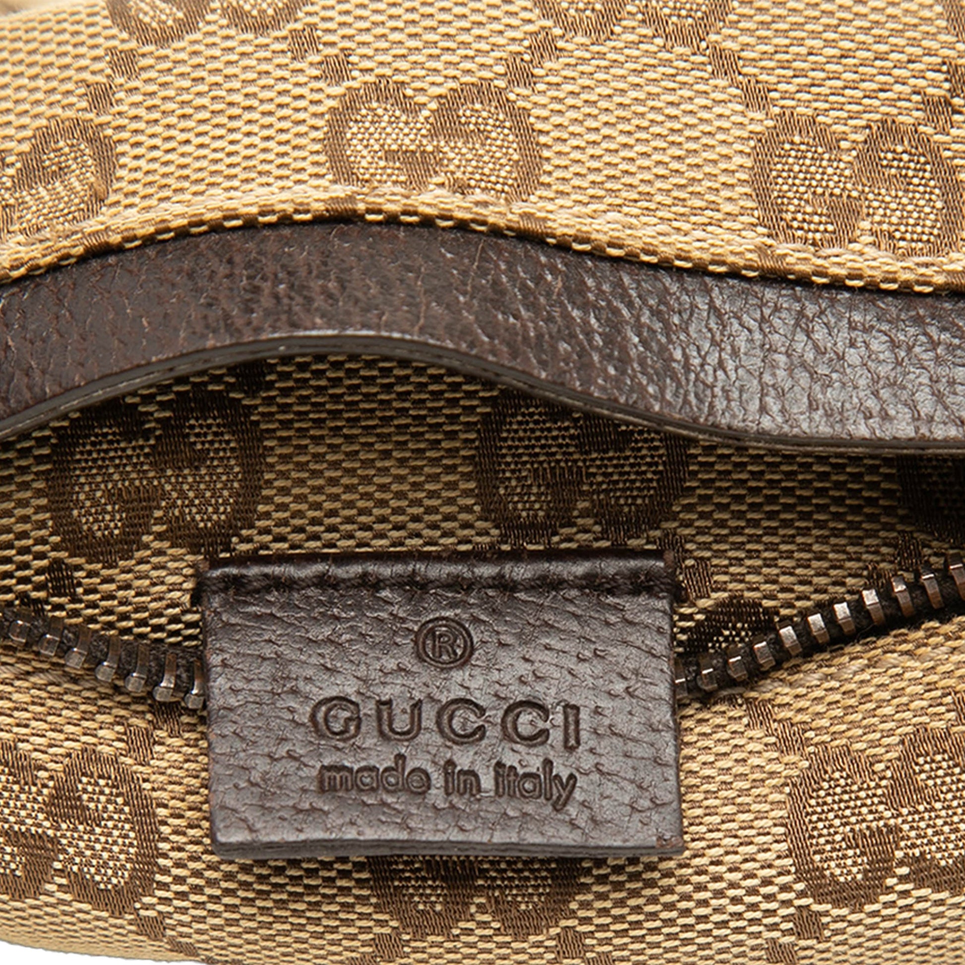 Gucci GG Canvas Double Pocket Belt Bag