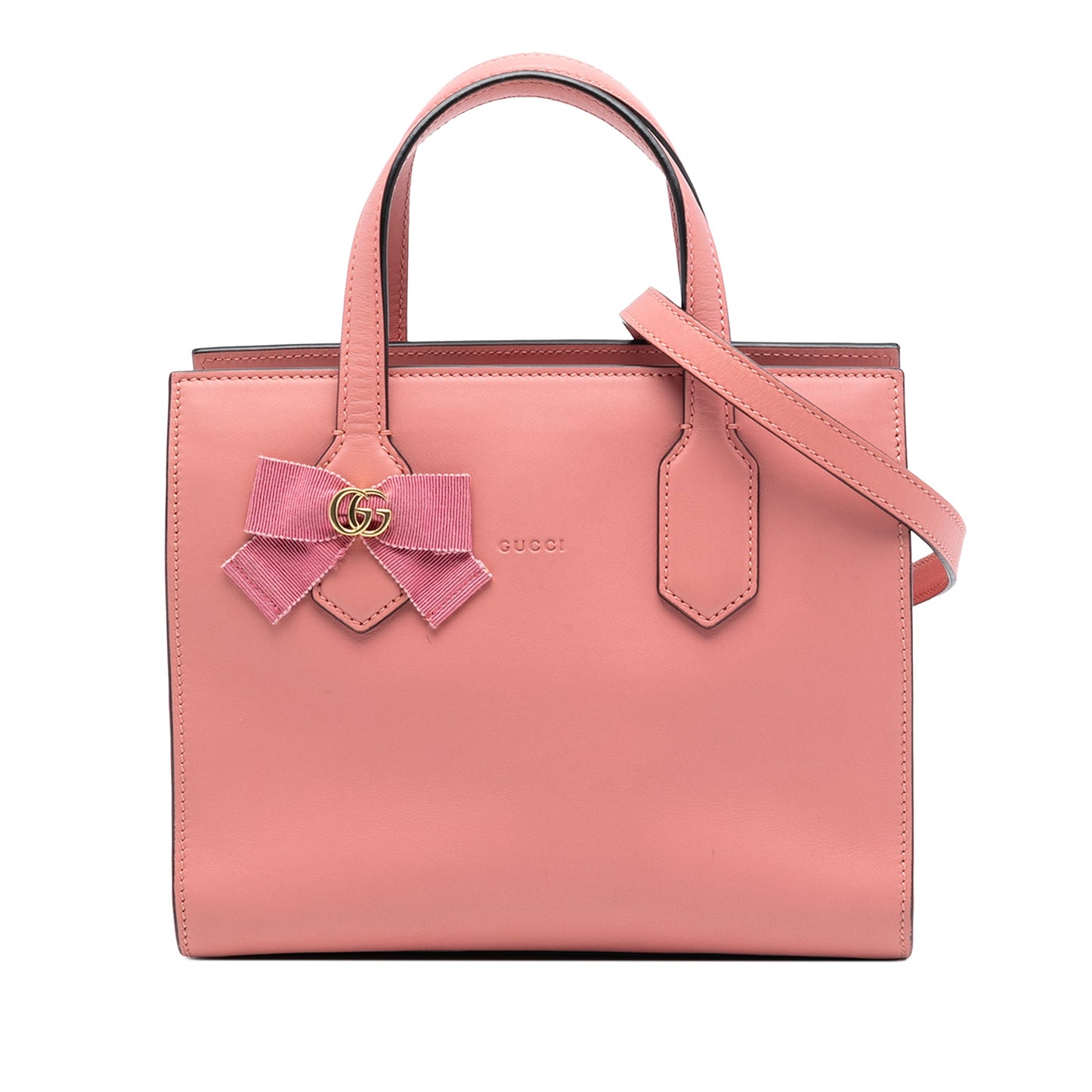 Gucci Leather GG Ribbon Satchel