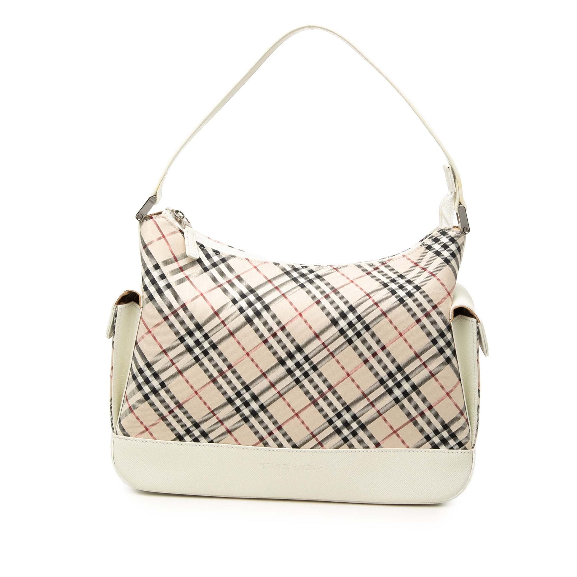 Burberry Nova Check Canvas Shoulder Bag