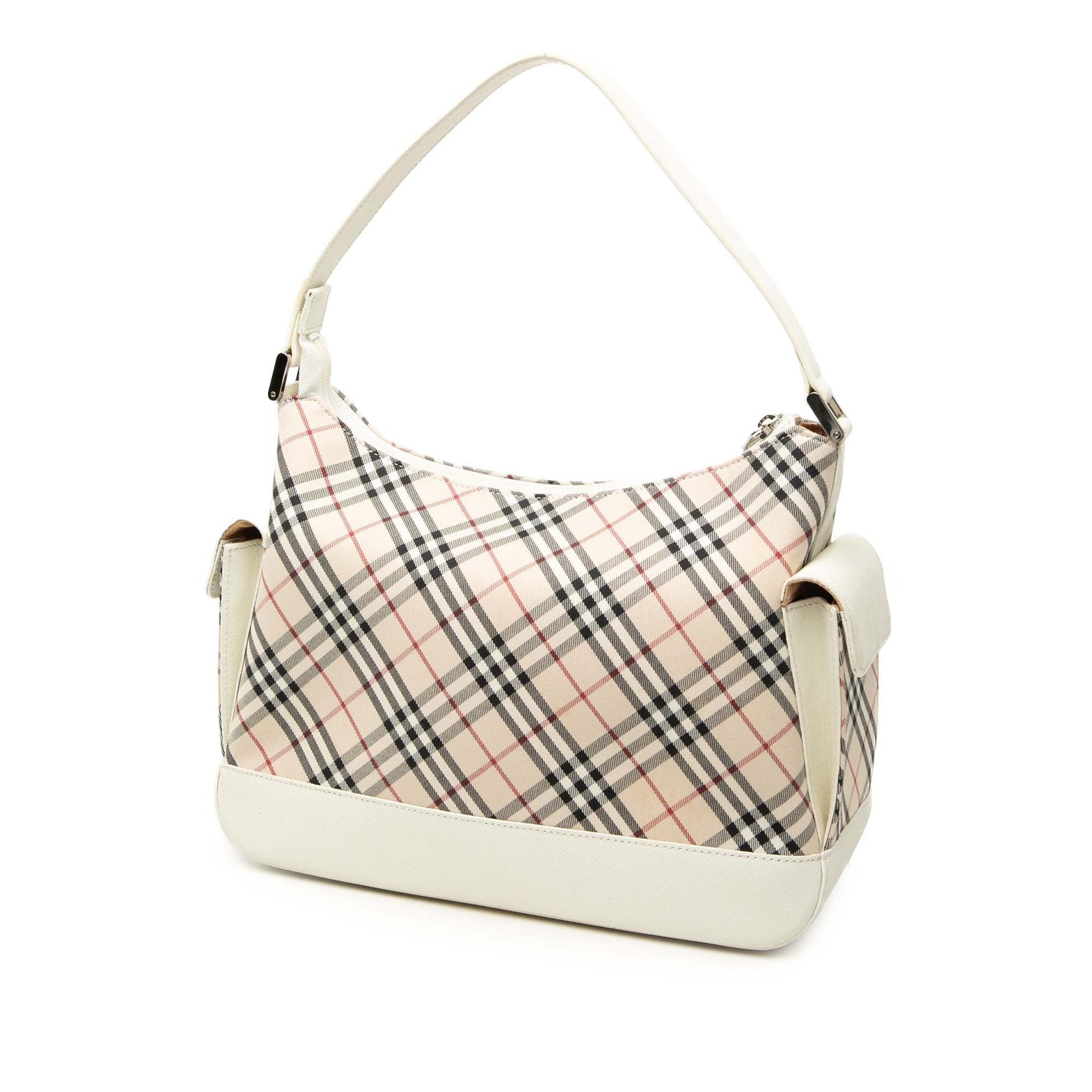 Burberry Nova Check Canvas Shoulder Bag
