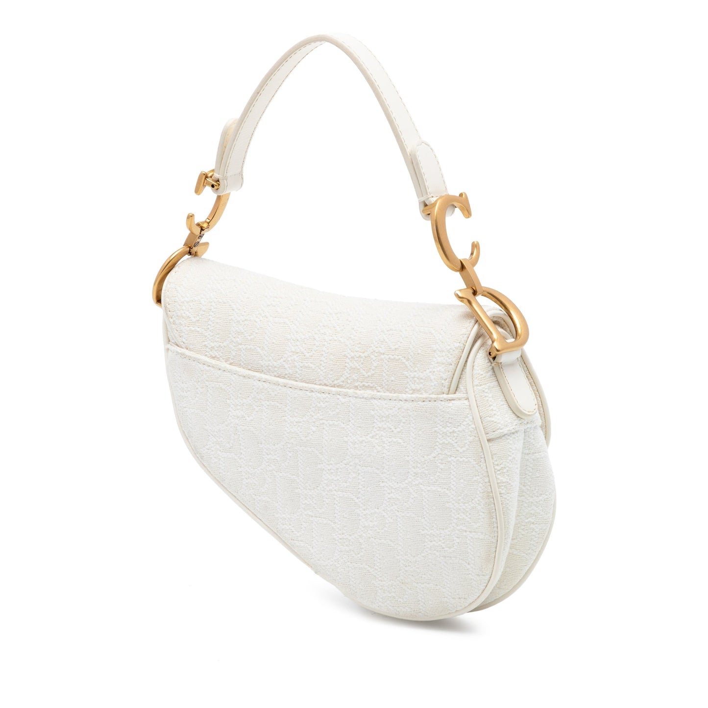 Dior Mini Oblique Embroidered Canvas Saddle Bag