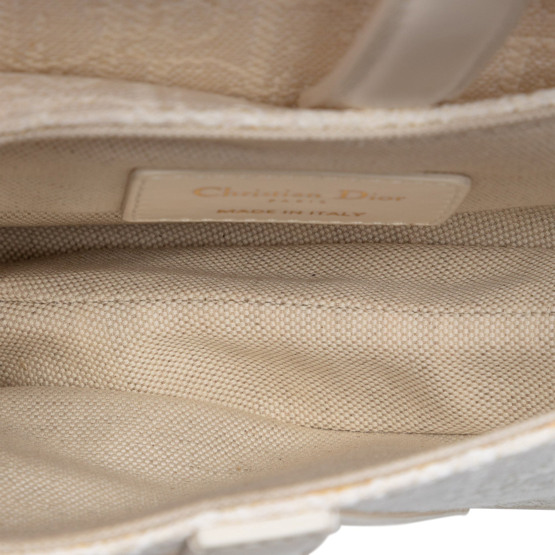 Dior Mini Oblique Embroidered Canvas Saddle Bag