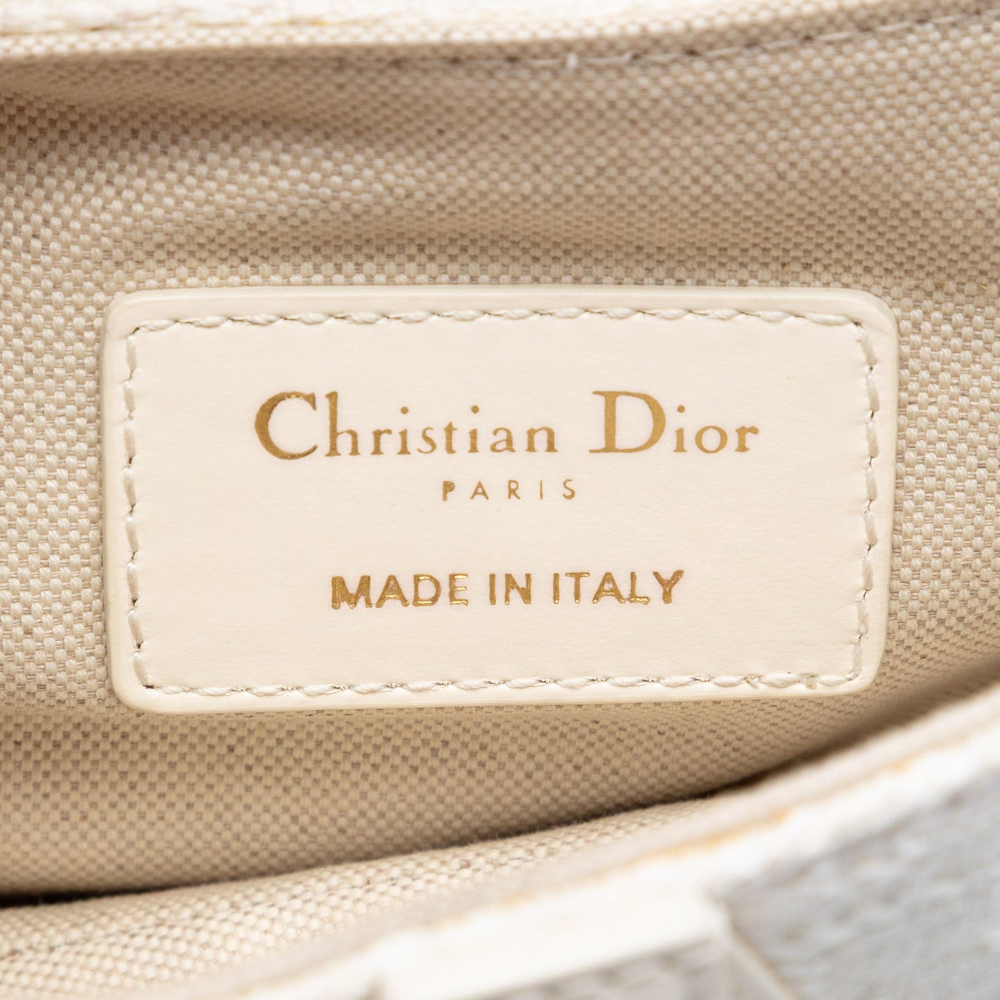 Dior Mini Oblique Embroidered Canvas Saddle Bag