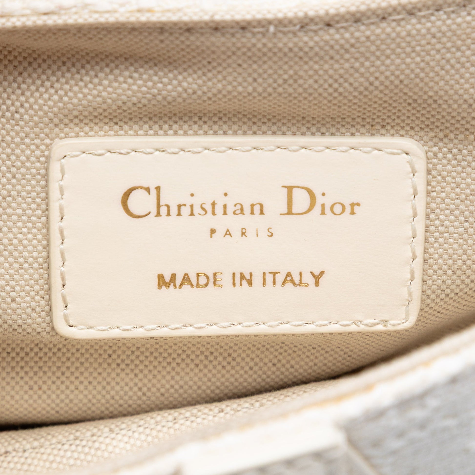 Dior Mini Oblique Embroidered Canvas Saddle Bag