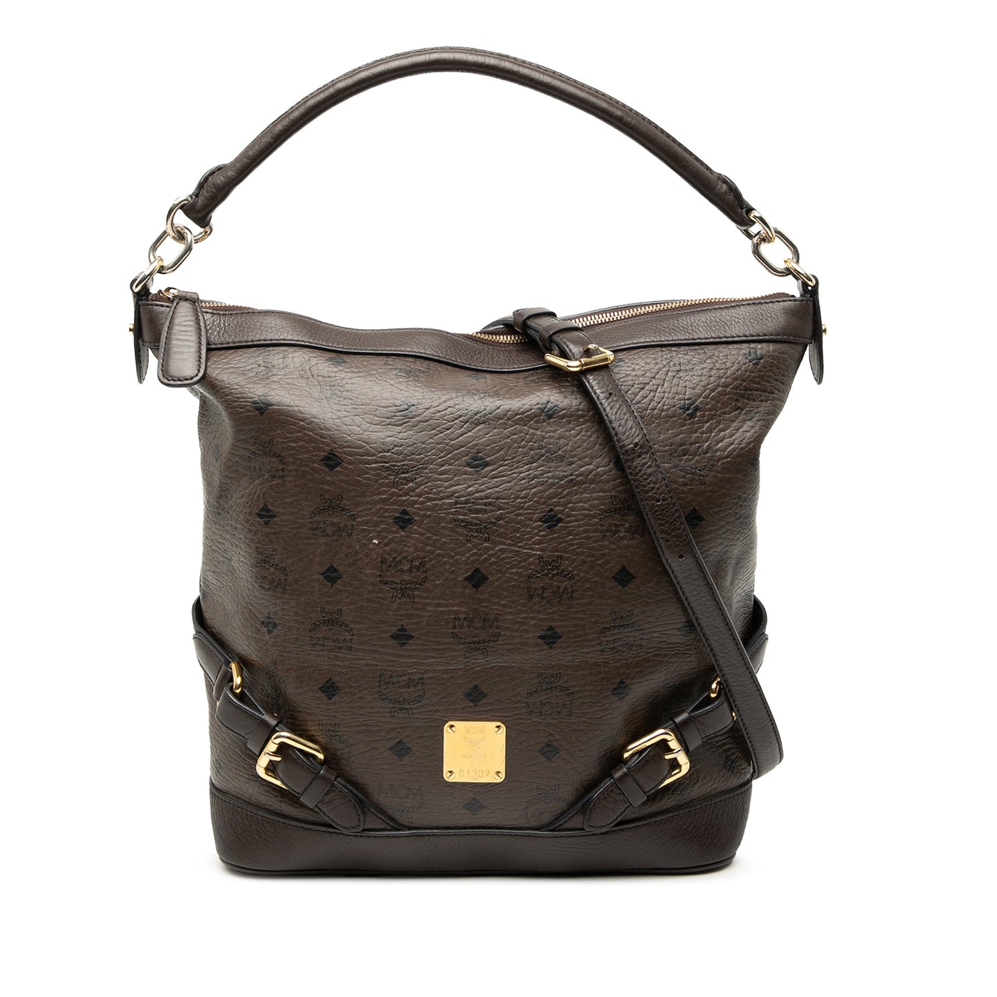 MCM Visetos Coated Canvas Satchel