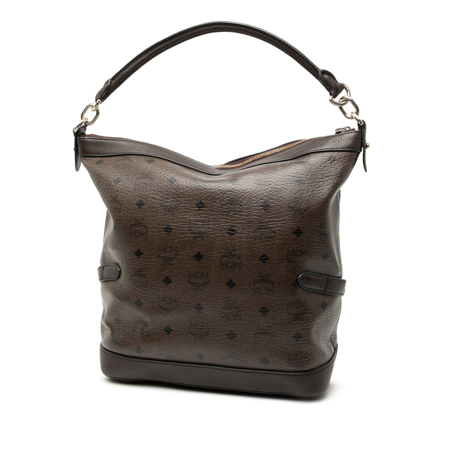 MCM Visetos Coated Canvas Satchel
