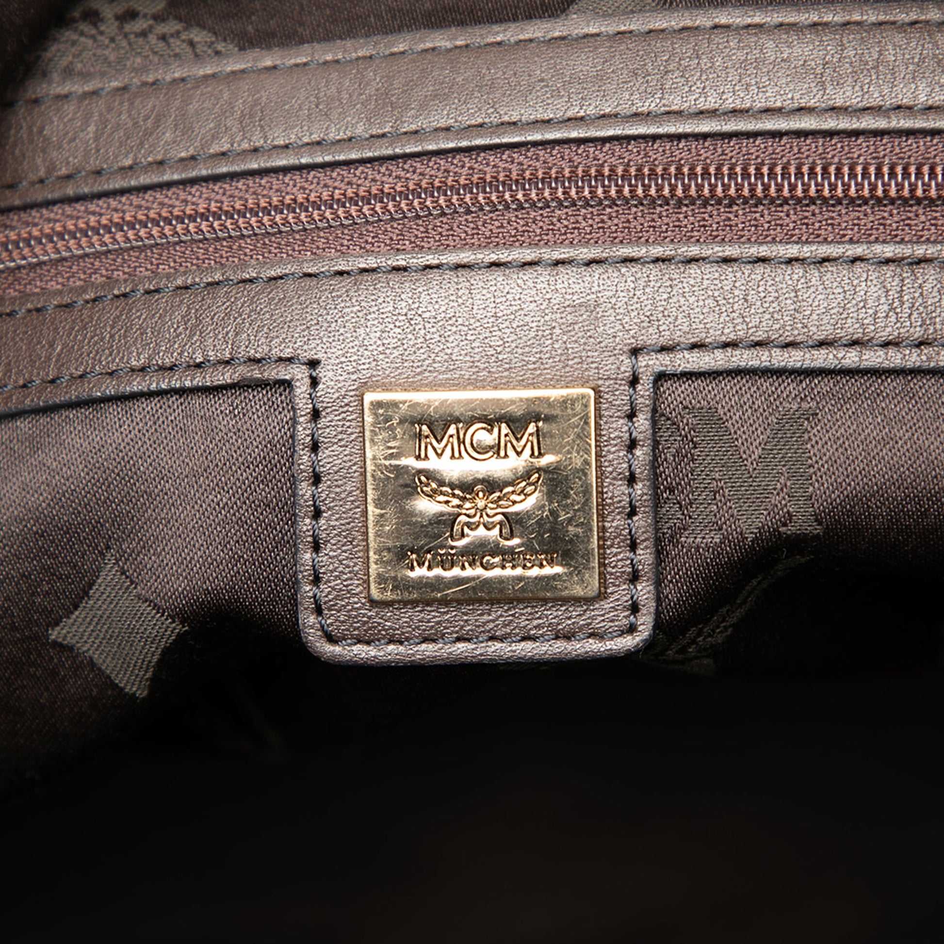 MCM Visetos Coated Canvas Satchel