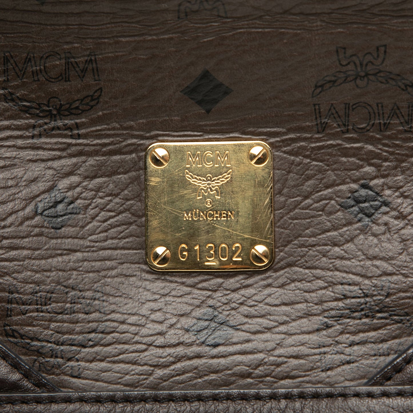 MCM Visetos Coated Canvas Satchel