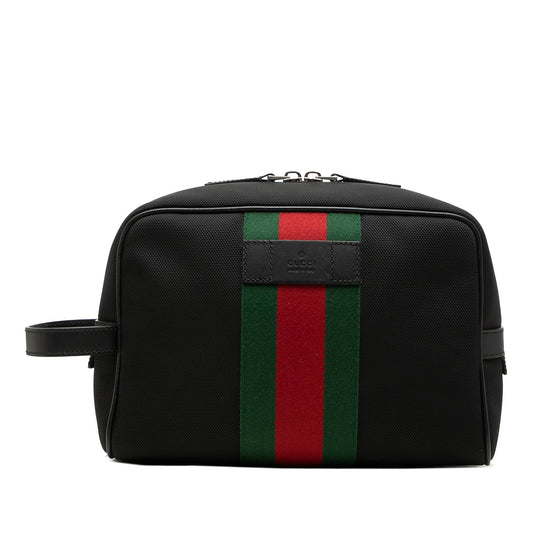 Gucci Techno Canvas Web Clutch