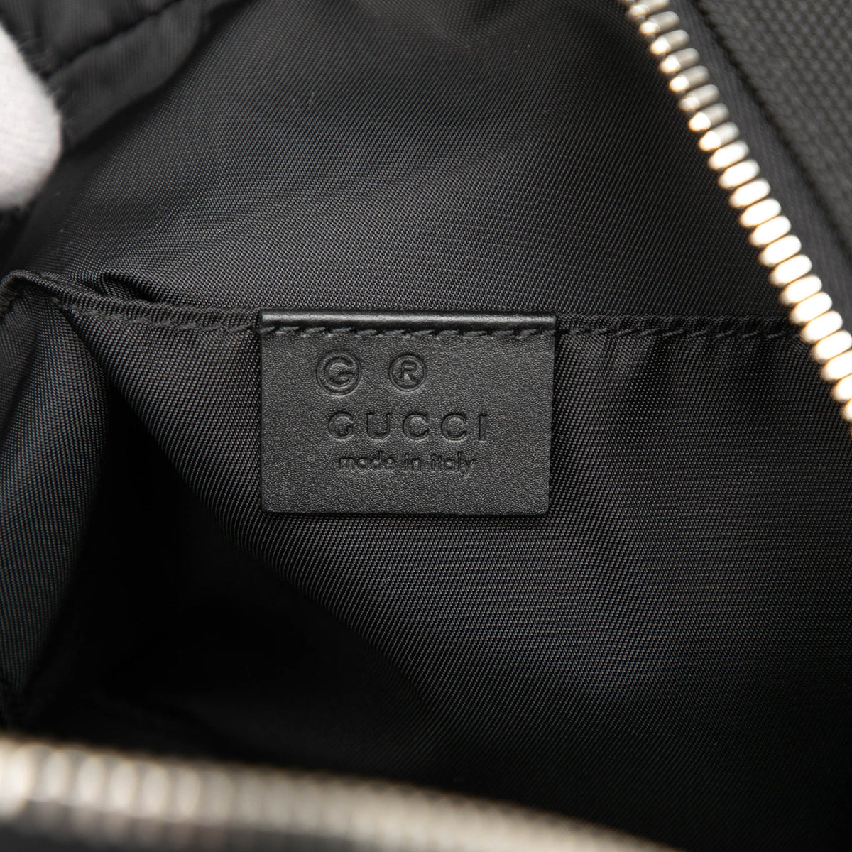 Gucci Techno Canvas Web Clutch