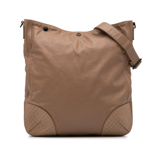 Bottega Veneta Intrecciomirage Trimmed Leather Crossbody