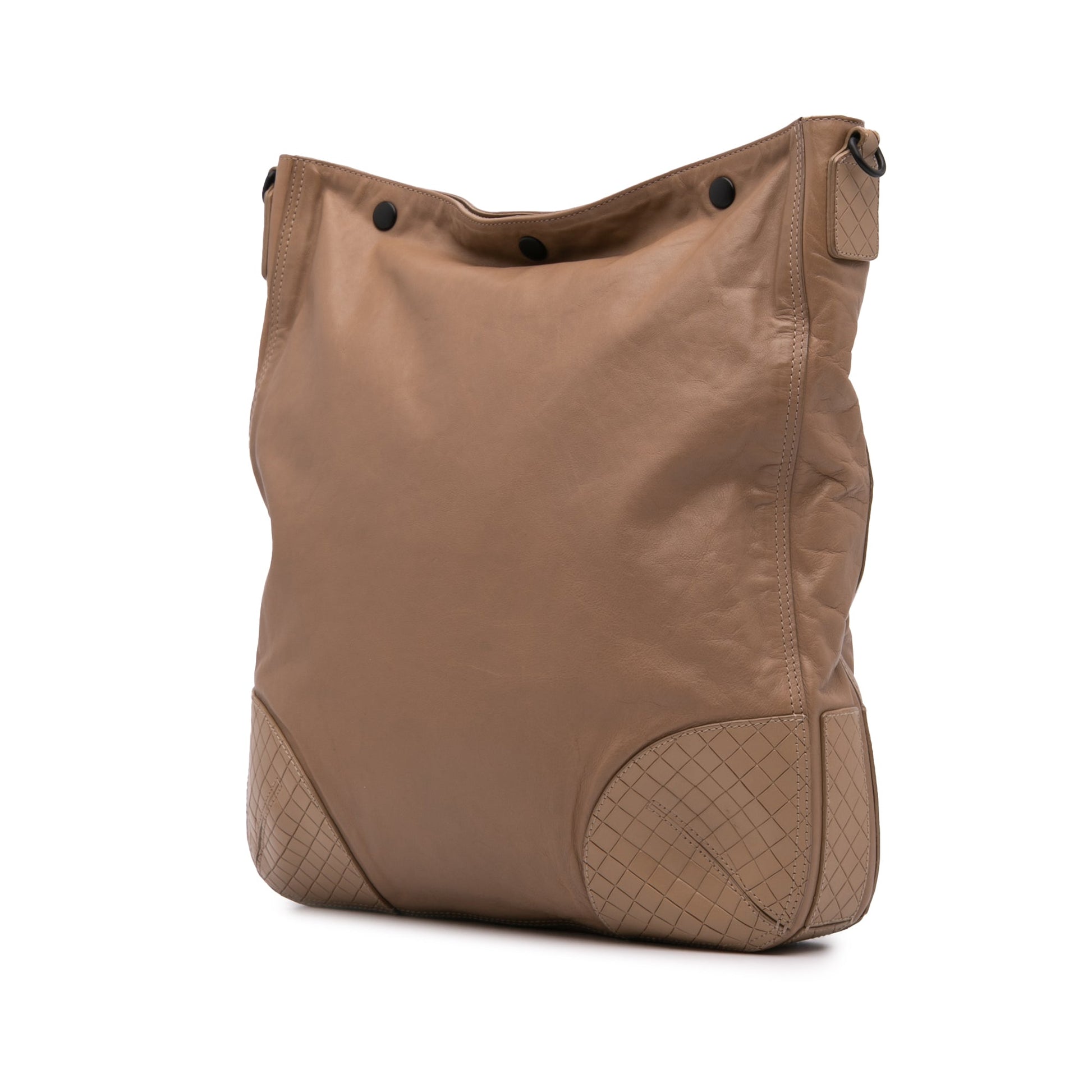 Bottega Veneta Intrecciomirage Trimmed Leather Crossbody
