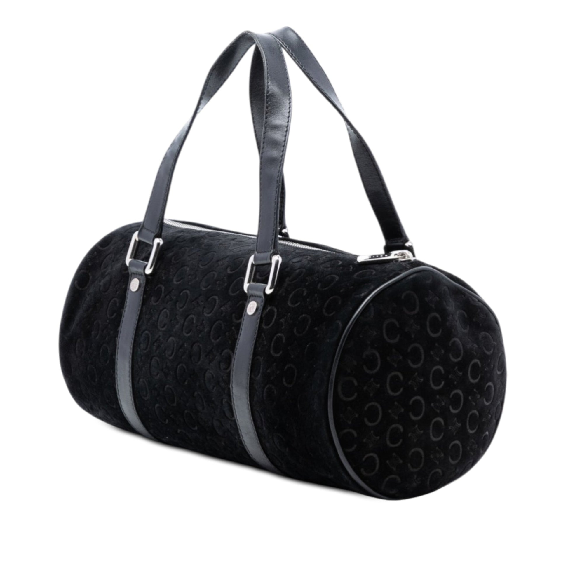 Celine C Macadam Suede Handbag