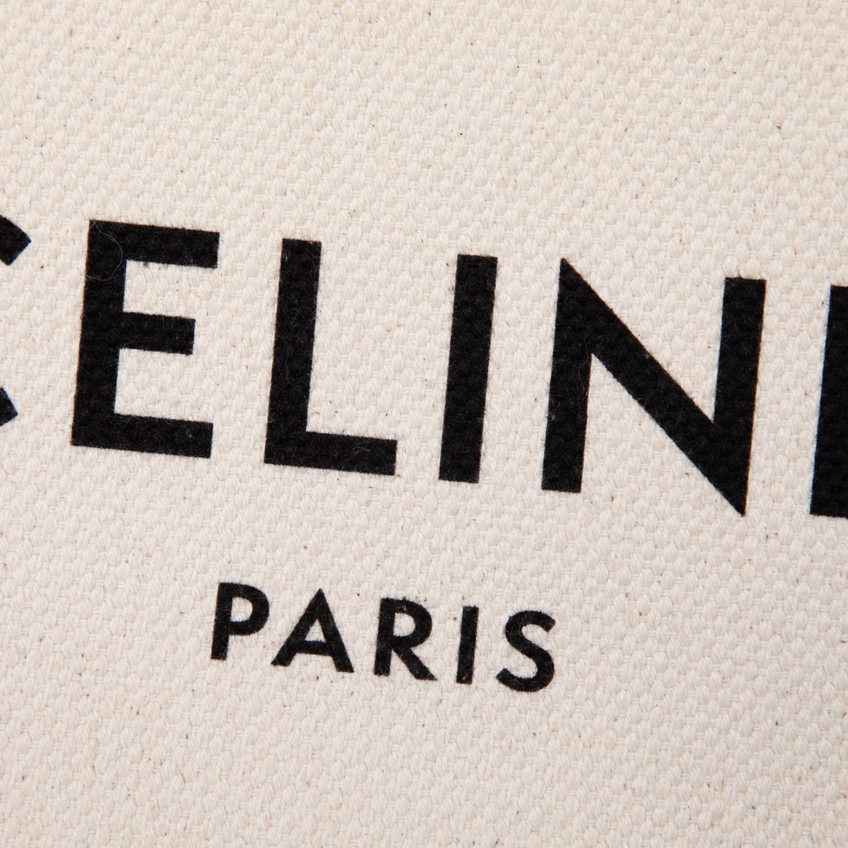 Celine Large Canvas Logo Pouch