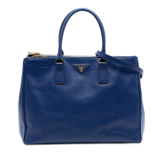 Prada Large Saffiano Lux Galleria Double Zip Tote
