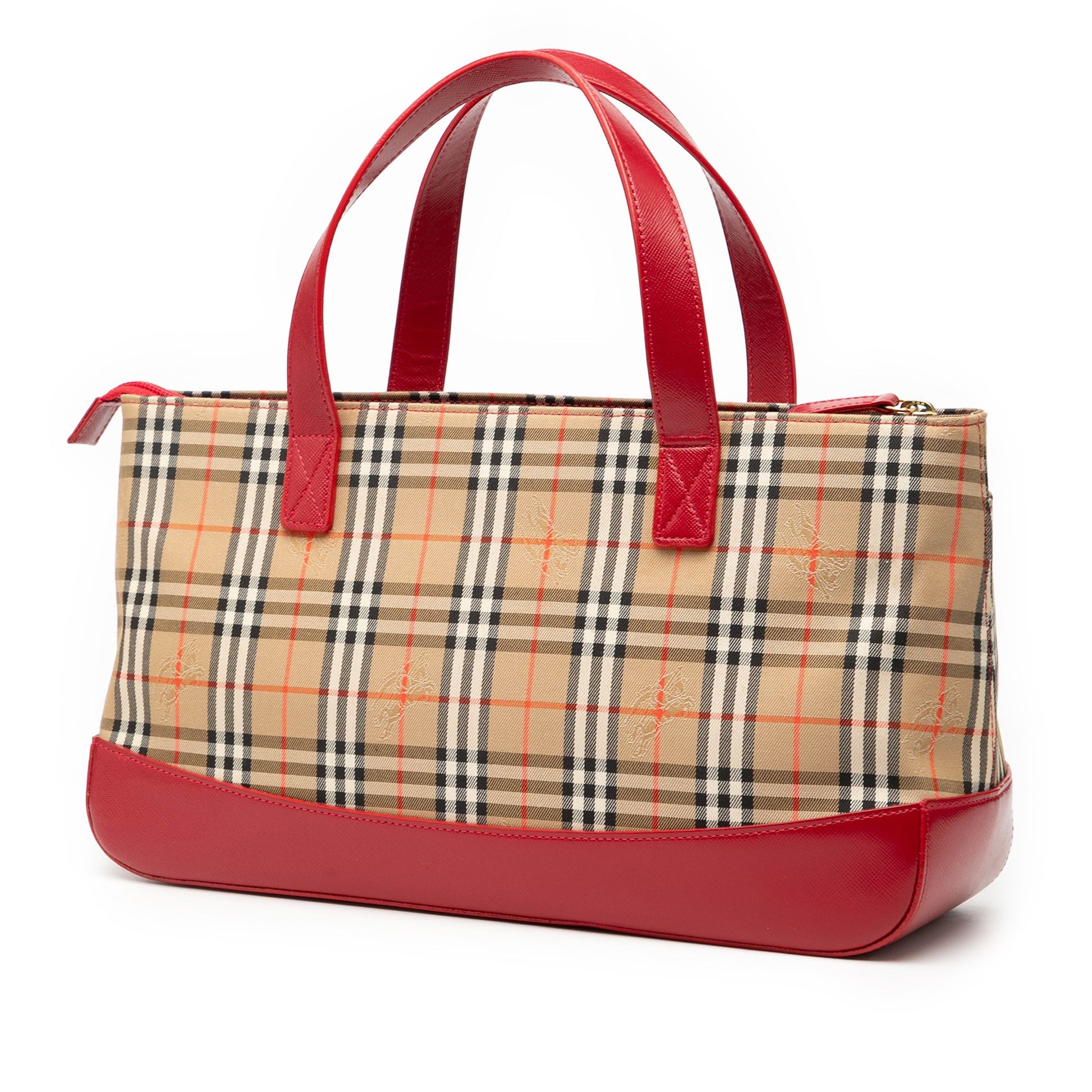 Burberry Haymarket Check Canvas Handbag