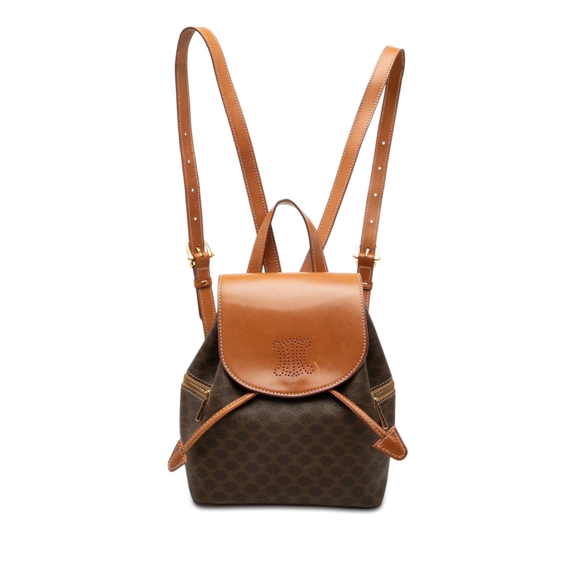 Celine Macadam Coated Canvas  Backpack