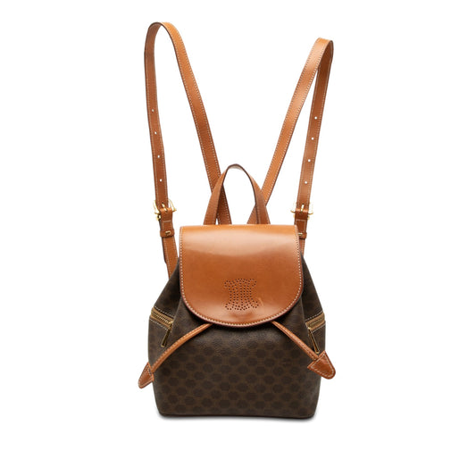Celine Macadam Coated Canvas  Backpack