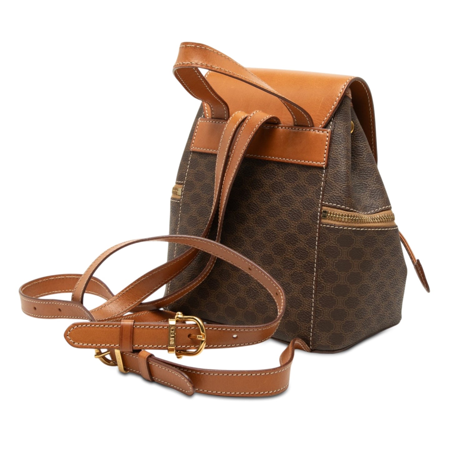 Celine Macadam Coated Canvas  Backpack