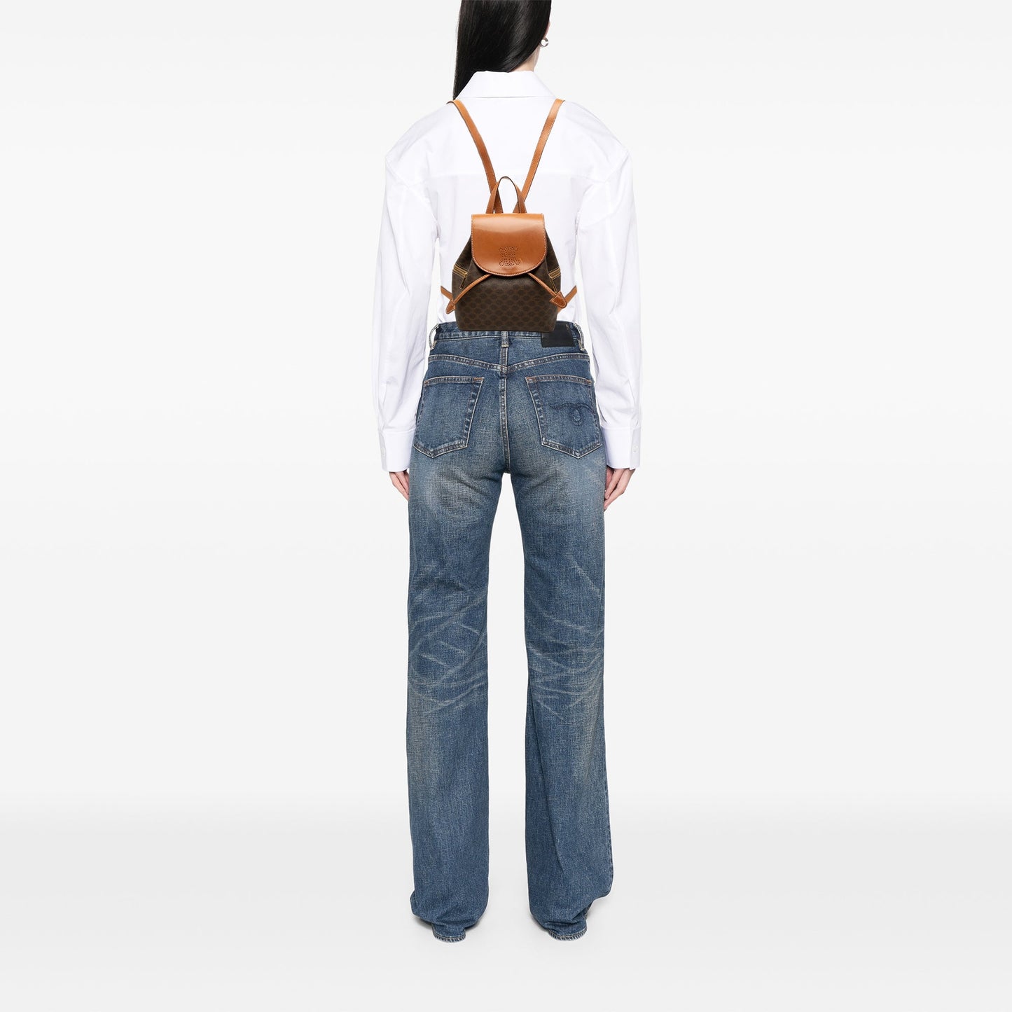 Celine Macadam Coated Canvas  Backpack