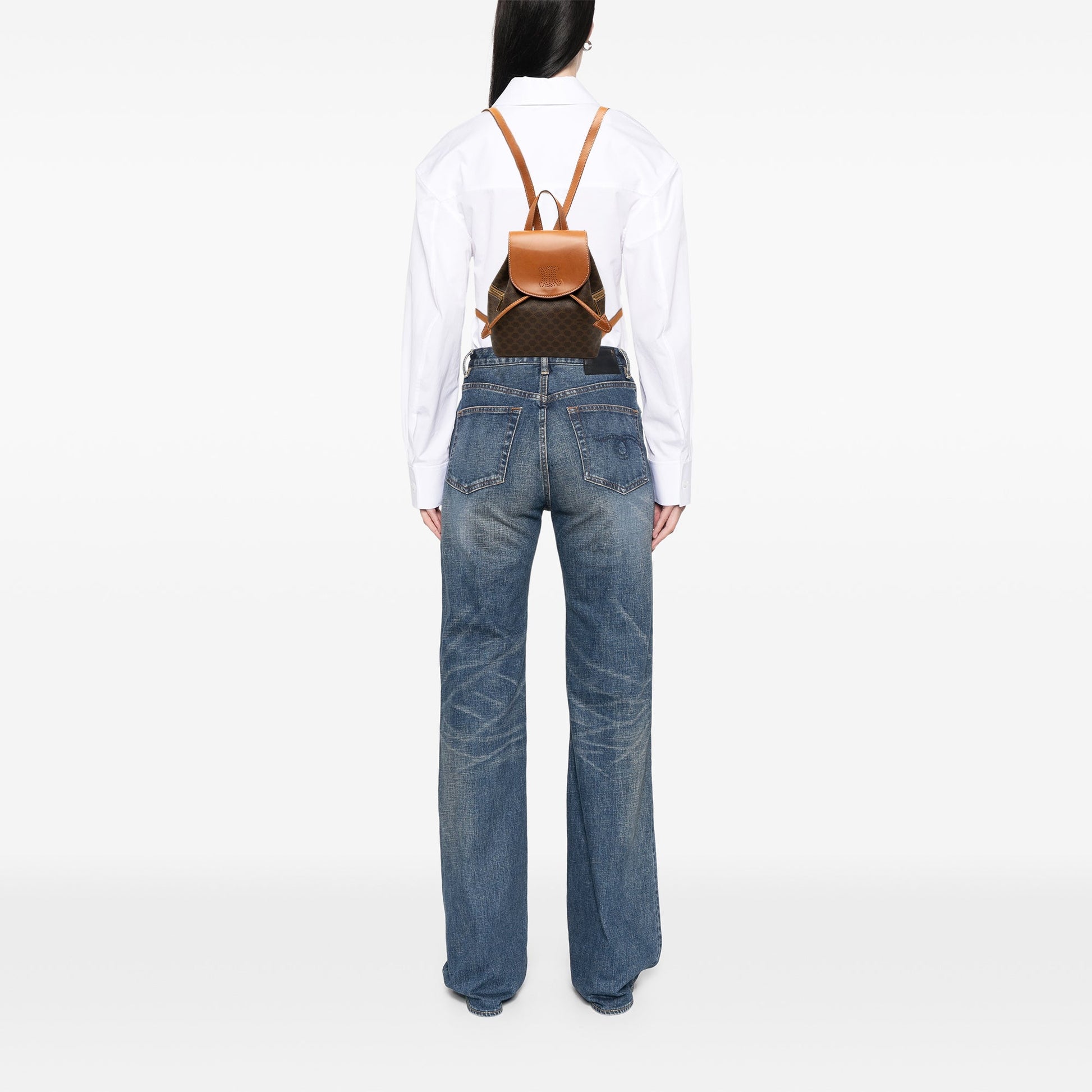 Celine Macadam Coated Canvas  Backpack
