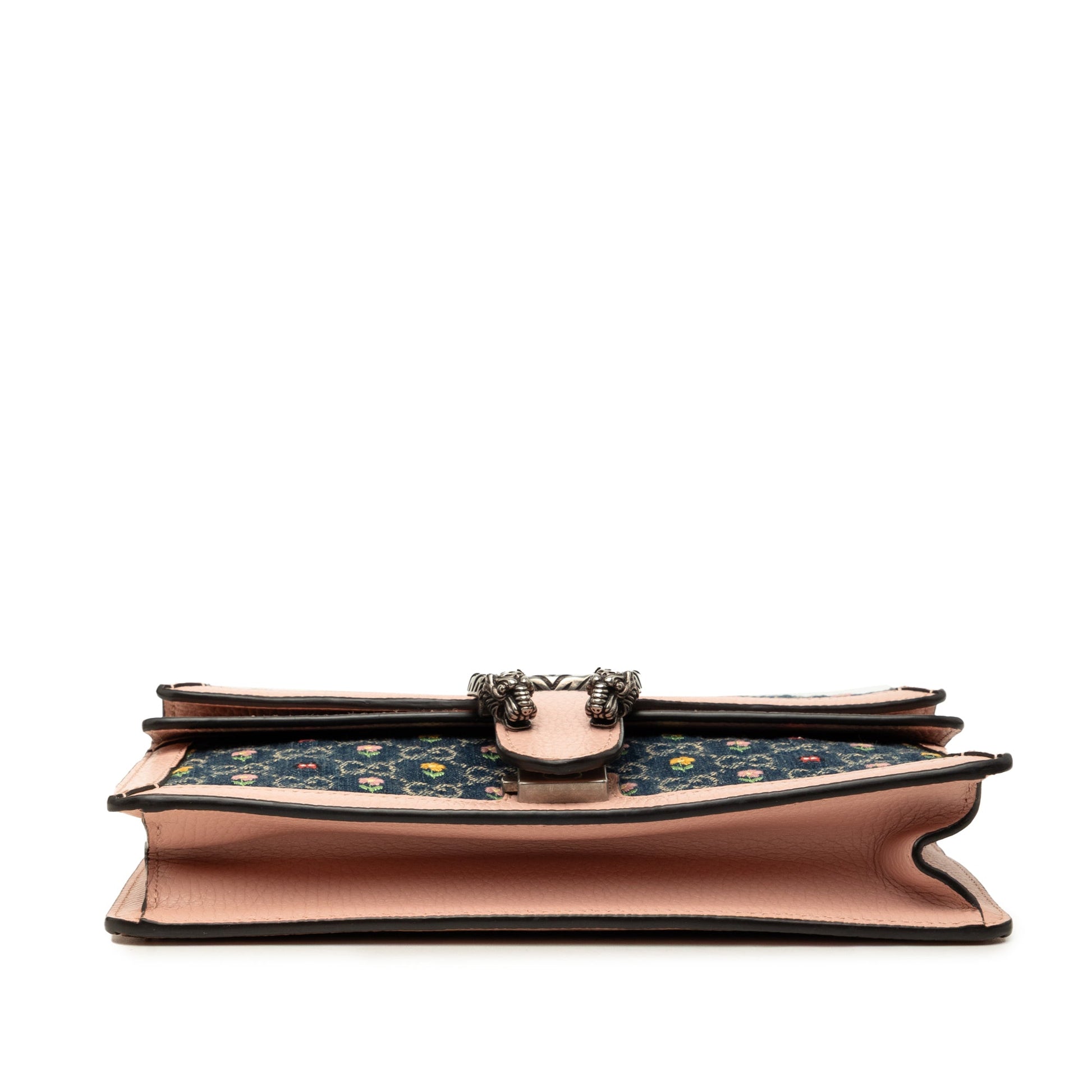 Gucci Limited Edition Medium GG Denim Embroidered Floral Dionysus Crossbody