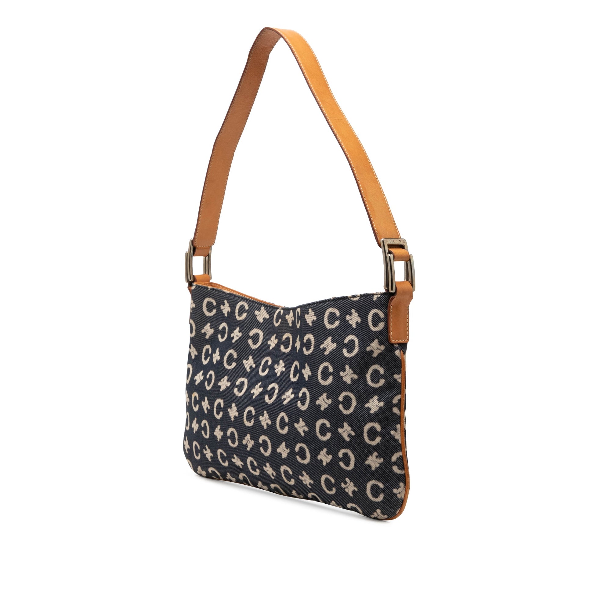 Celine C Macadam Denim Shoulder Bag