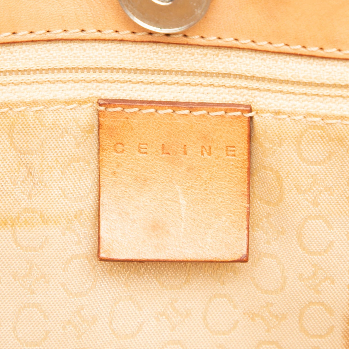 Celine C Macadam Denim Shoulder Bag