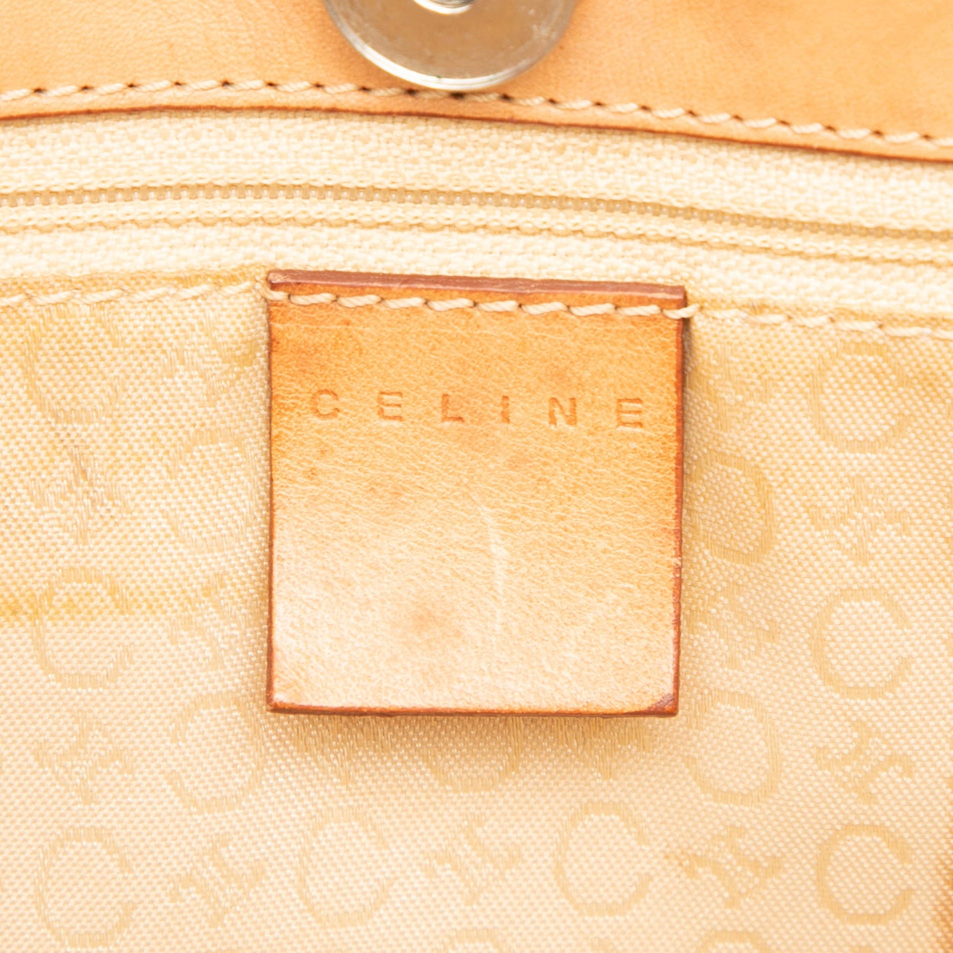 Celine C Macadam Denim Shoulder Bag