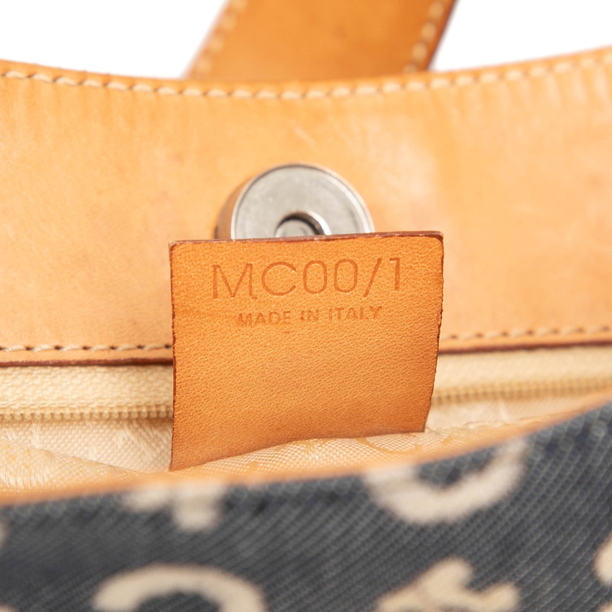 Celine C Macadam Denim Shoulder Bag