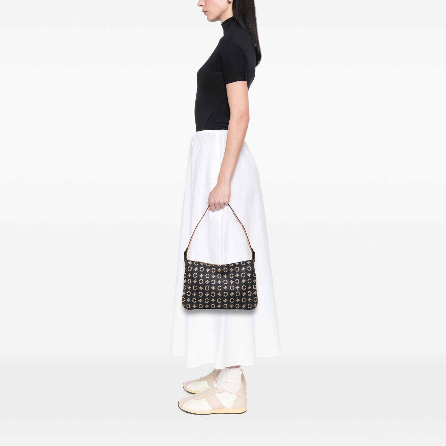 Celine C Macadam Denim Shoulder Bag