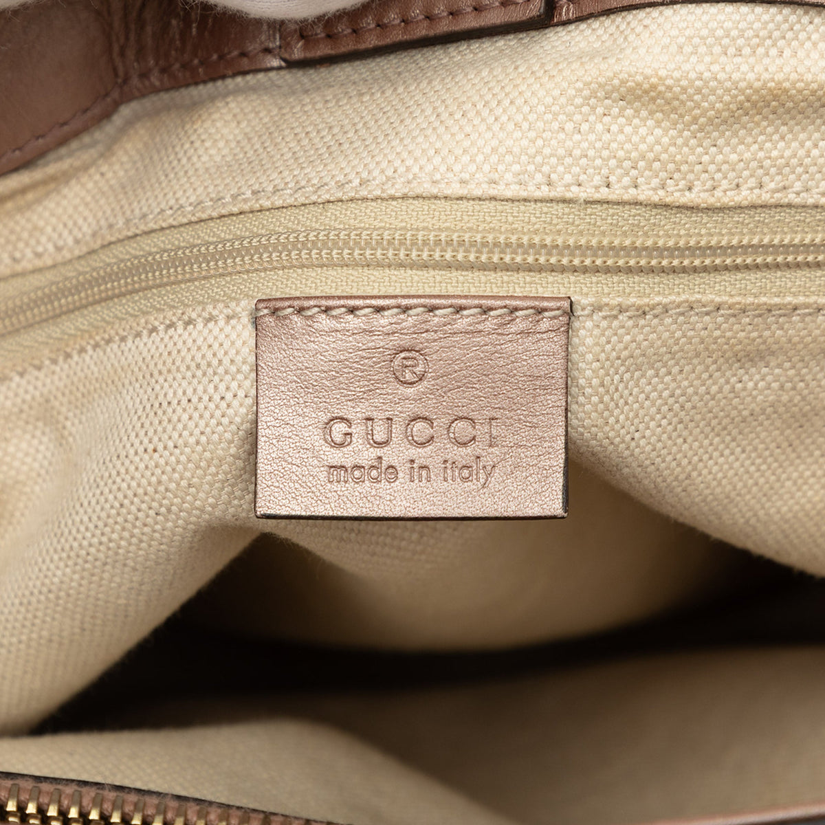 Gucci Metallic Microguccissima Sukey Tote