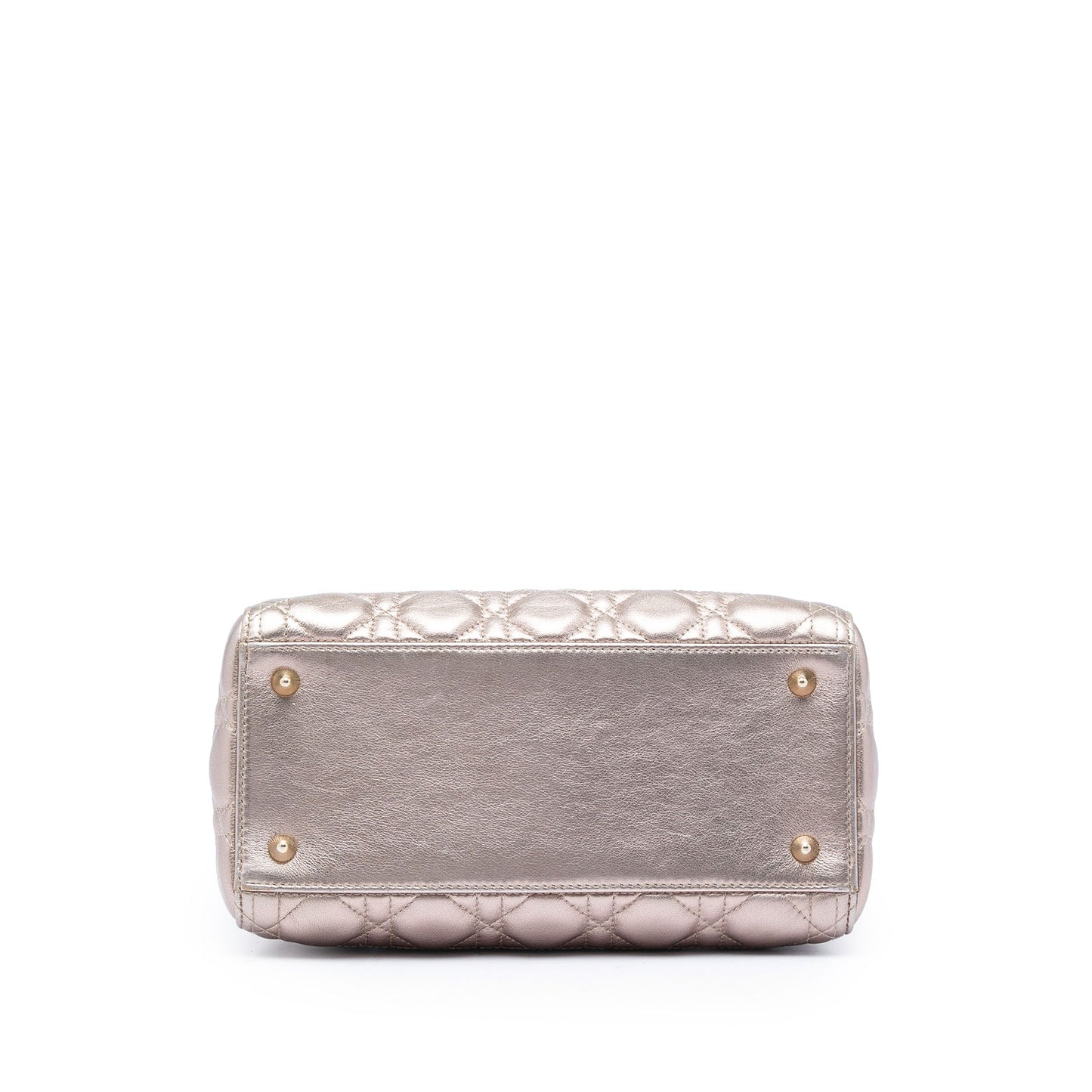 Dior Medium Metallic Lambskin Cannage Lady Dior