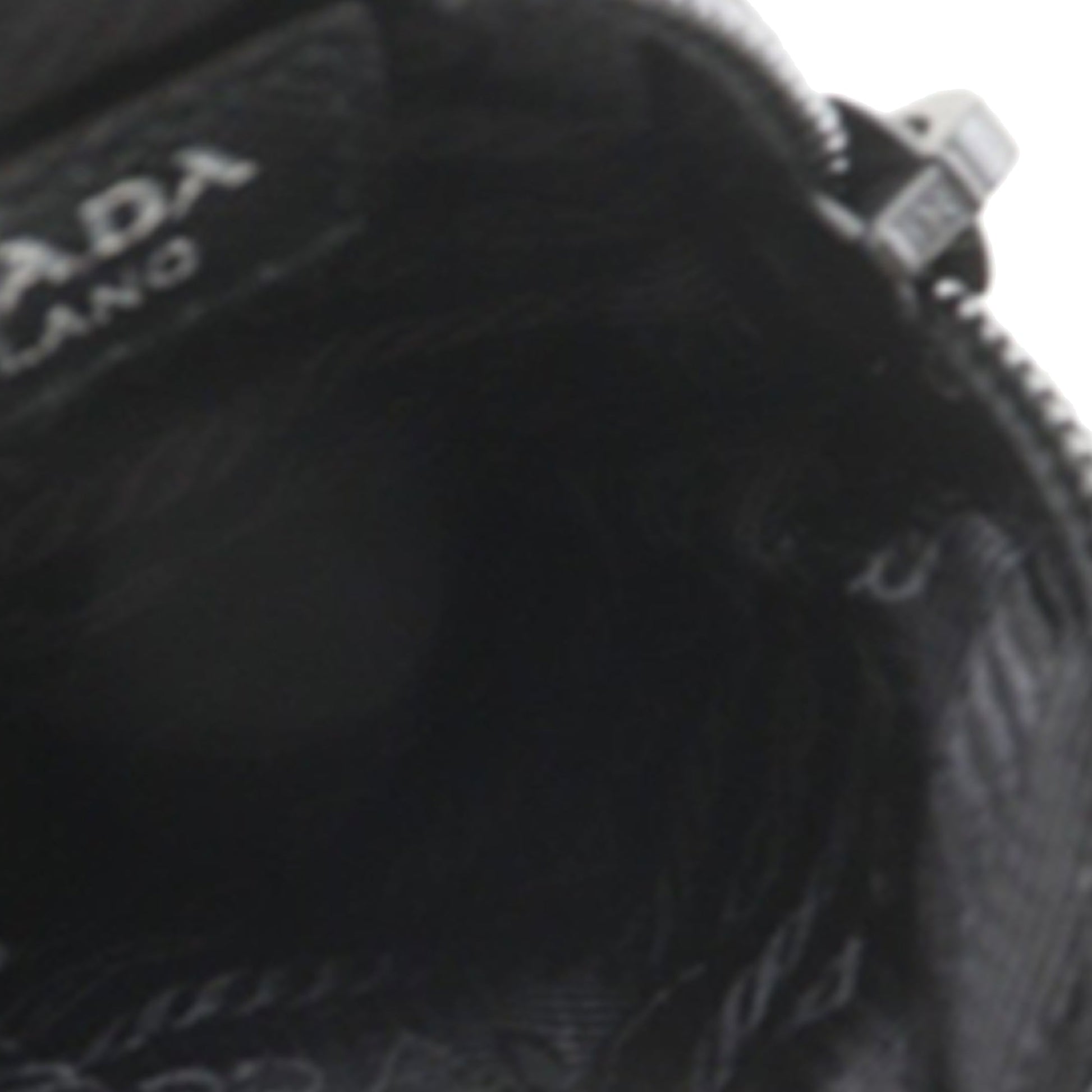 Prada Saffiano Trimmed Re Nylon Zip Double Buckle Messenger Bag