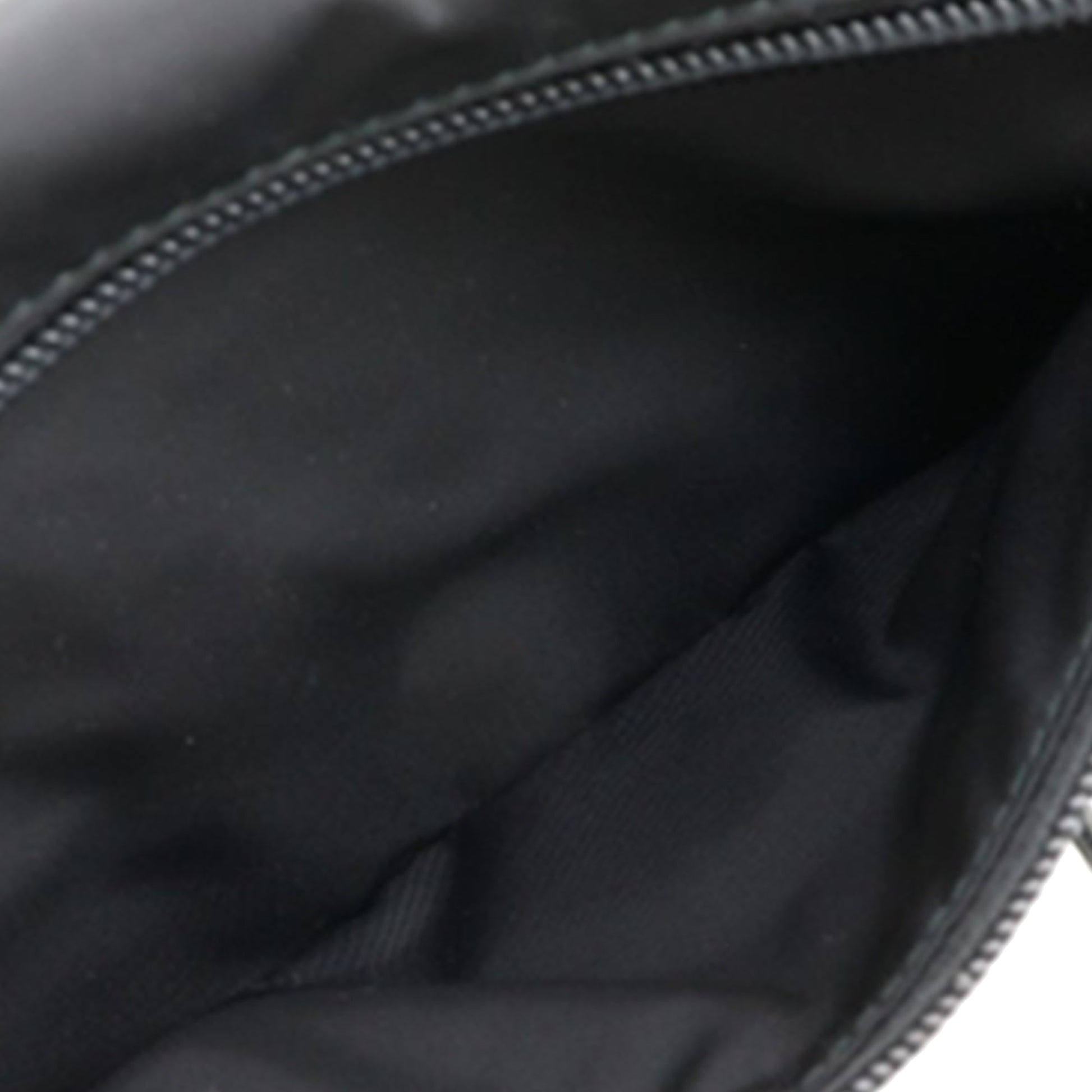 Prada Saffiano Trimmed Re Nylon Zip Double Buckle Messenger Bag