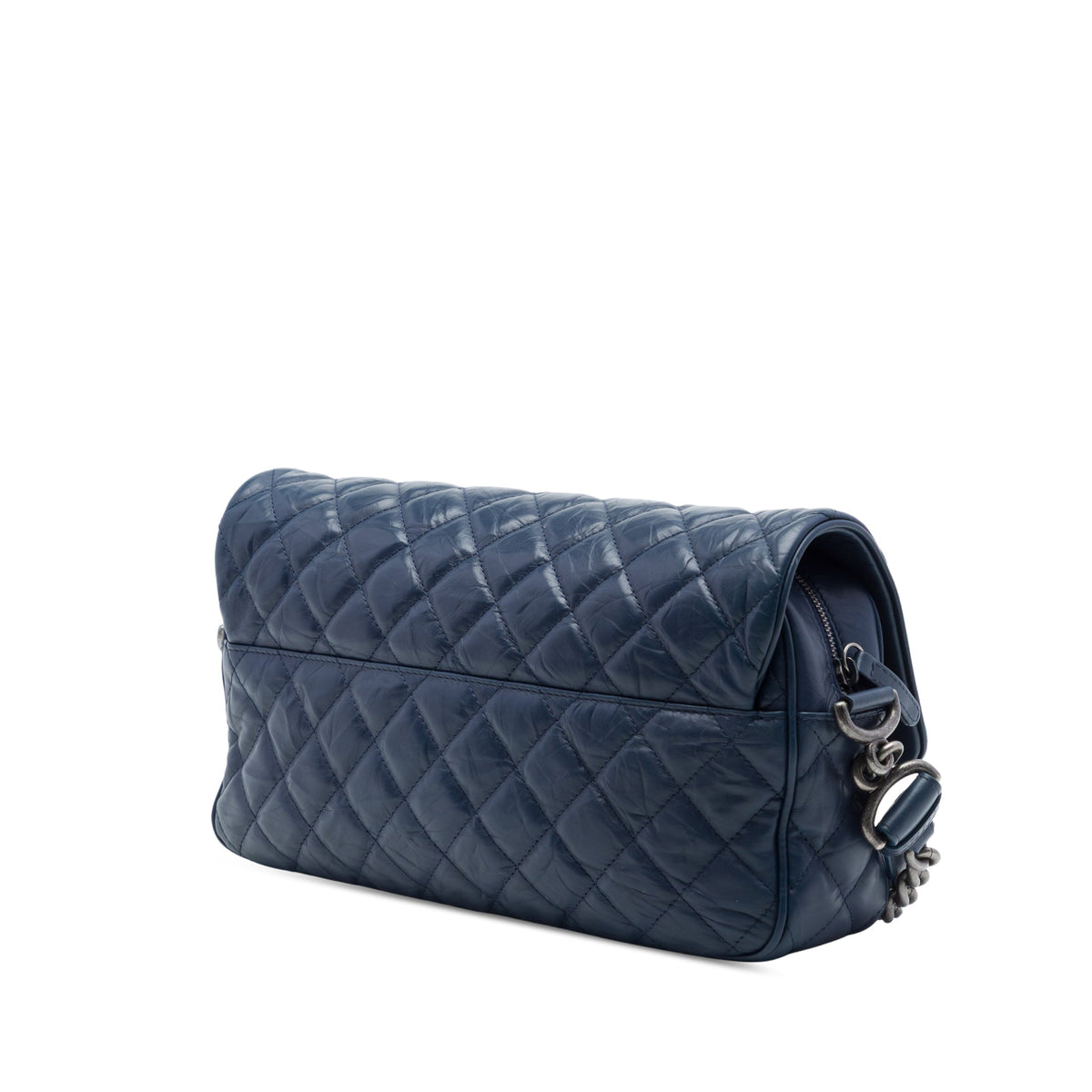 Chanel Medium Quilted Crumpled Calfskin Airlines Casual Rock Flap