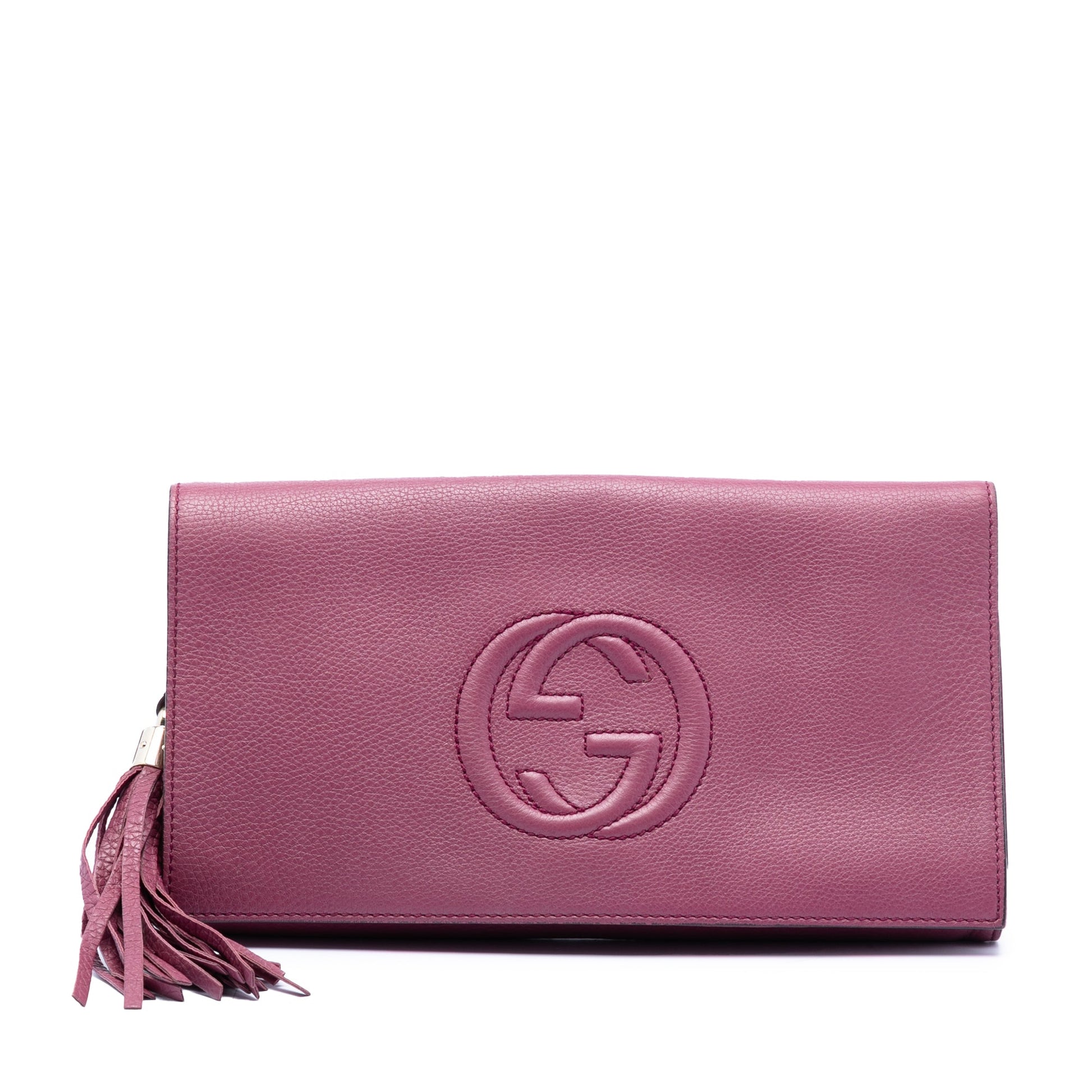 Gucci Leather Soho Disco Clutch